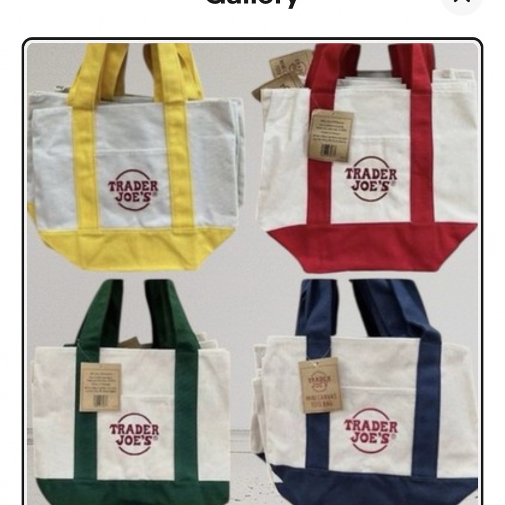 Set of 4 Limited Edition! Trader Joe’s Colorful C… - image 2